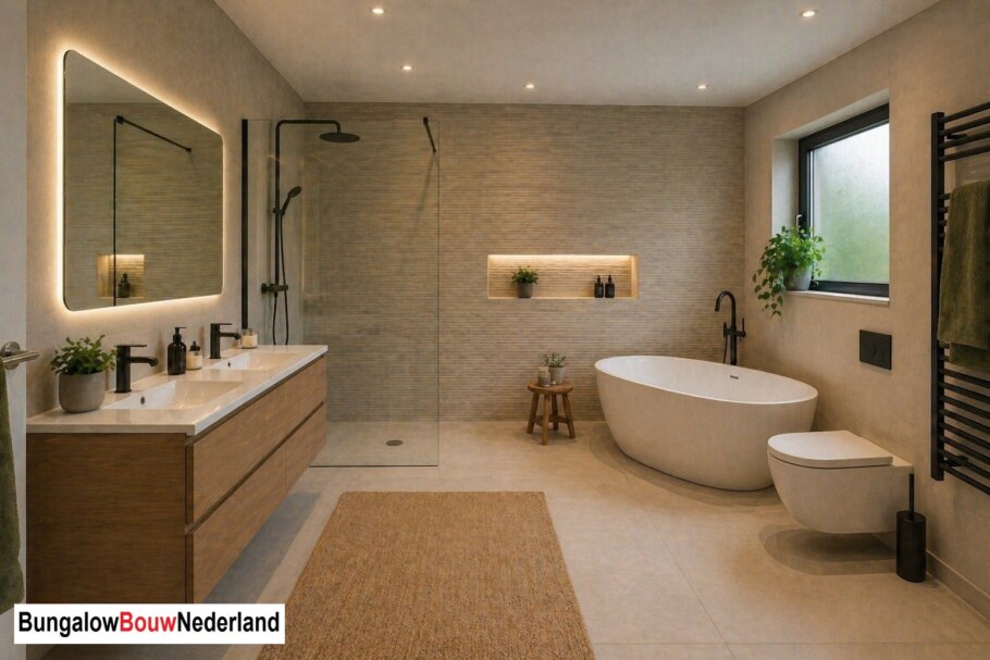 BungalowBouwNederland.nl interieur inspiratie woonkamer keuken badkamer hal slaapkamer garage