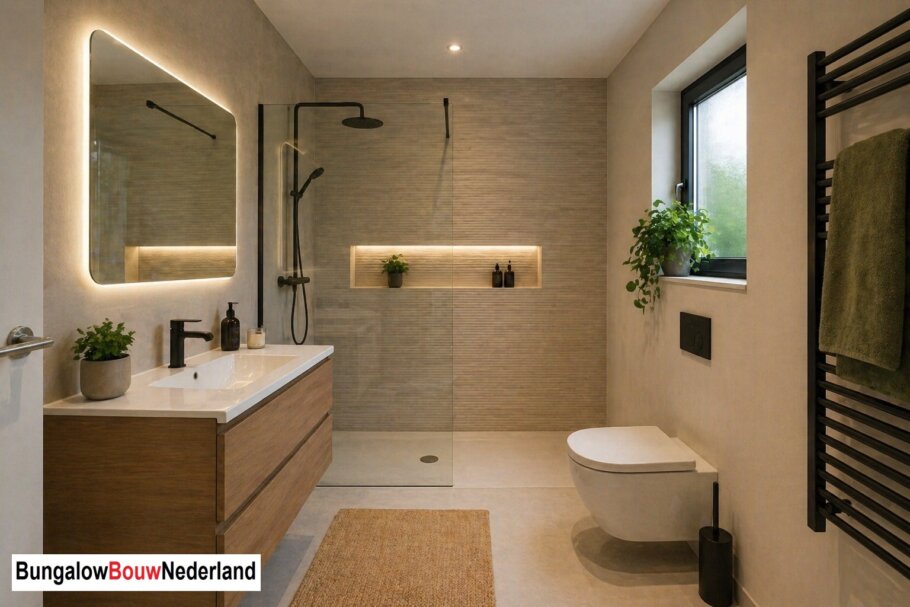 BungalowBouwNederland.nl interieur inspiratie woonkamer keuken badkamer hal slaapkamer garage