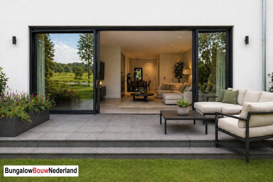 BungalowBouwNederland.nl interieur inspiratie woonkamer keuken badkamer hal slaapkamer garage