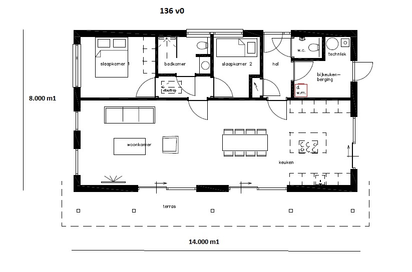 B136 v1 semibungalow kap schuindak levensloopbestendige woning staalframebouw B136 v1 semibungalow kap schuindak levensloopbestendige woning staalframebouw
