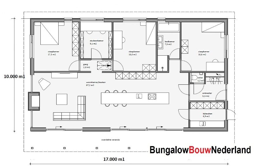 B136 v1 semibungalow kap schuindak levensloopbestendige woning ATLANTA MBS