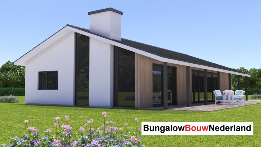 B136 v1 semibungalow kap schuindak levensloopbestendige woning staalframebouw