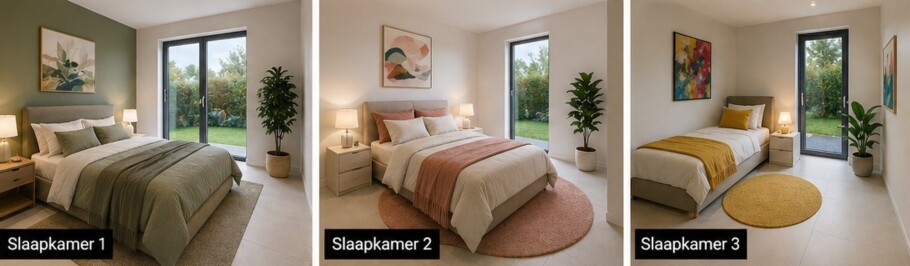 Bungalowbouw Nederland L169 levensloopwoning plat dak 3 drie 4 vier slaapkamers staalframebouw nederland