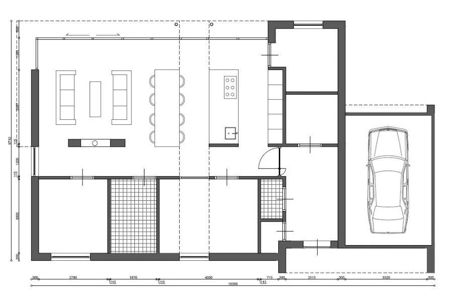 bungalow met garage ontwerpen plattegrond indeling type L25