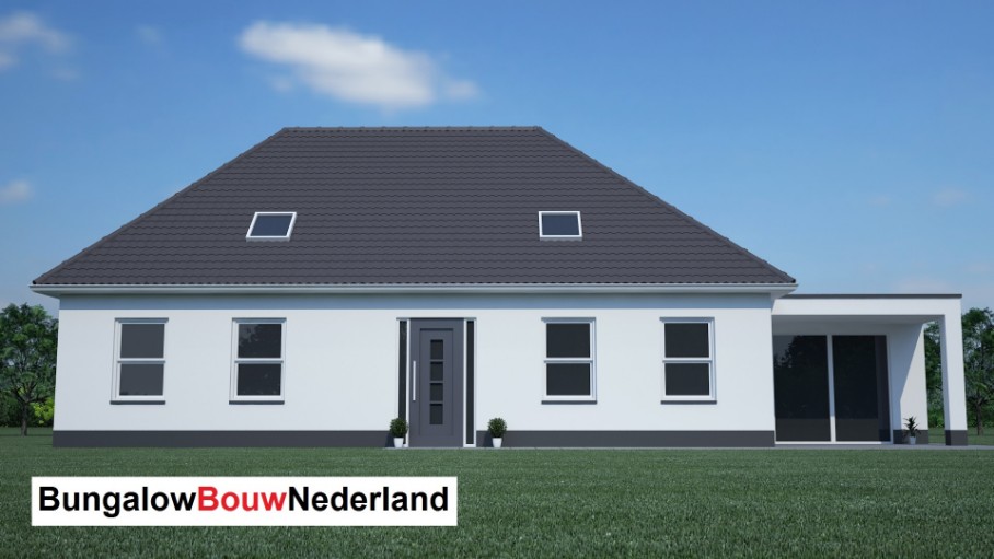 BBN B14 energieneutrale semi-bungalow levensloopbestendig met serre en overdekt terras BBN B14 energieneutrale semi-bungalow levensloopbestendig met serre en overdekt terras