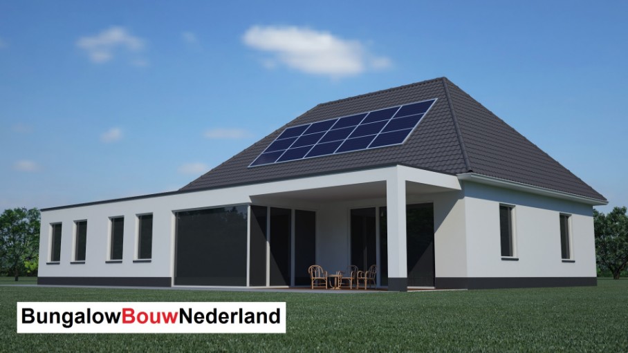 BBN B14 energieneutrale semi-bungalow levensloopbestendig met serre en overdekt terras BBN B14 energieneutrale semi-bungalow levensloopbestendig met serre en overdekt terras