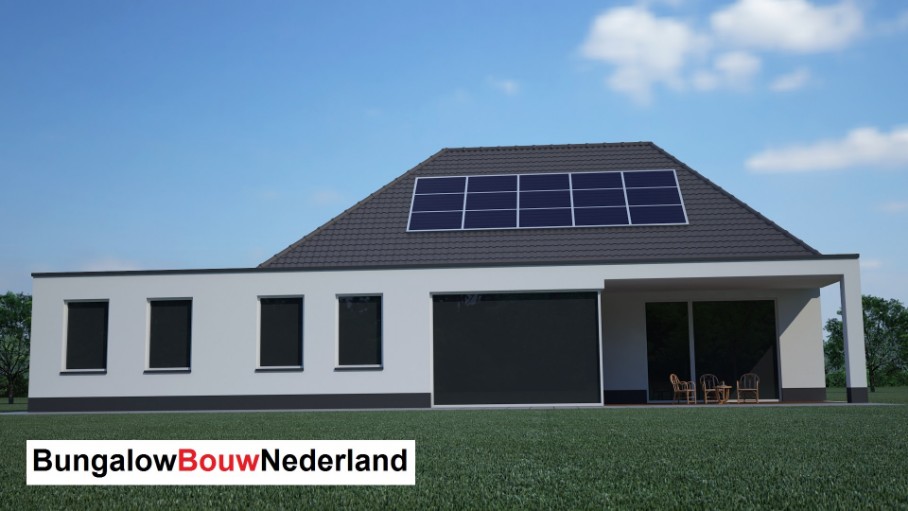 BBN B14 energieneutrale semi-bungalow levensloopbestendig met serre en overdekt terras BBN B14 energieneutrale semi-bungalow levensloopbestendig met serre en overdekt terras