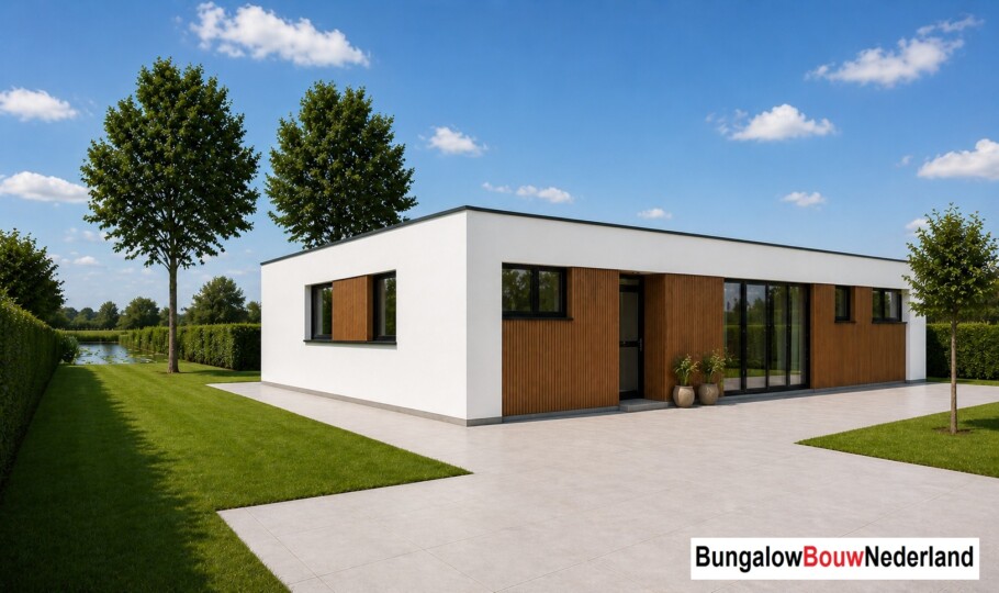 Bungalow Bouw Nederland ontwerp L 198 3 slaapkamers 2 badkamers