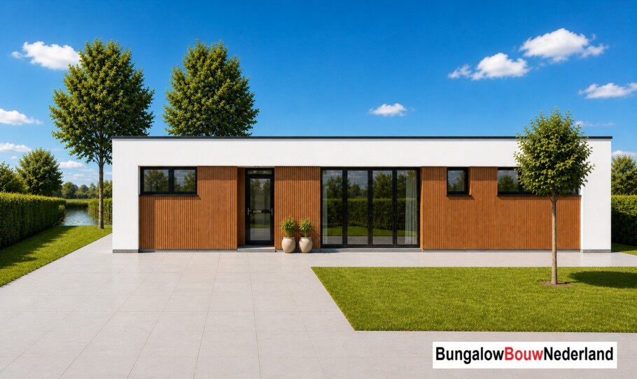 Bungalow Bouw Nederland ontwerp L 198 3 slaapkamers 2 badkamers