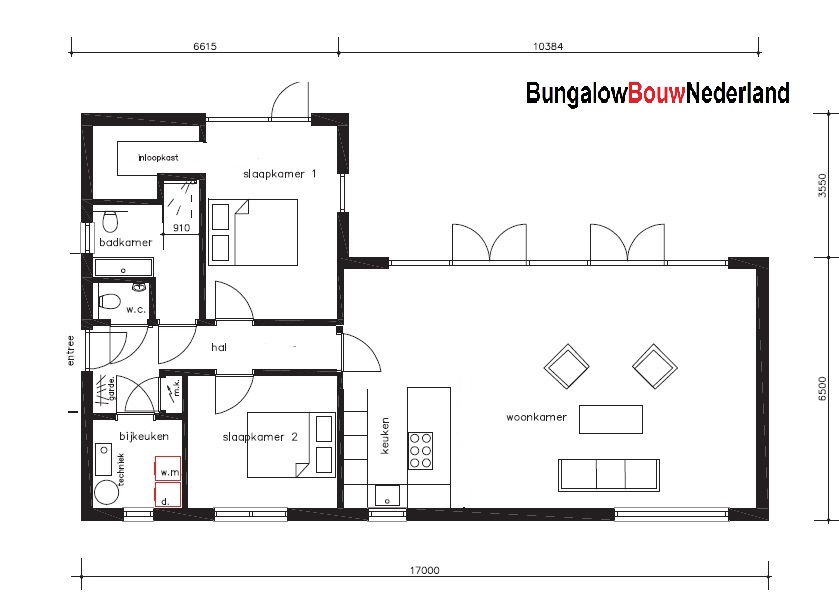 BUngalowbouw nederland met ATLANTA MBS staalframebouw L 162 staalframebouw 