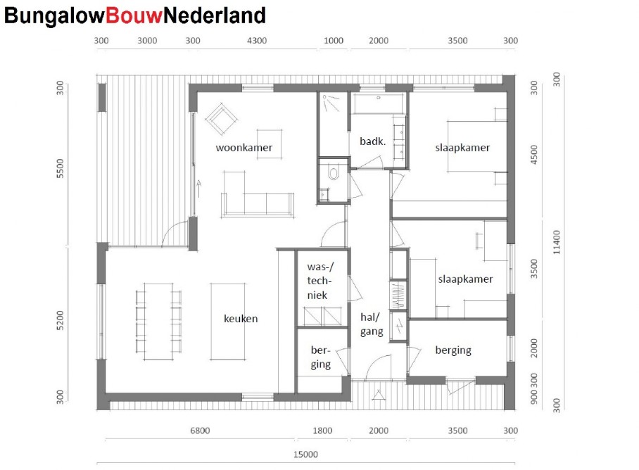 Bungalow Bouw Nederland type 150 levensloopbestendig ATLANTA MBS energieneutraal