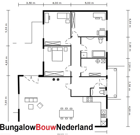 Bungalow Nederland B7  energieneutrale bungalow levensloopbestendig gelijkvloers  staalframebouw 