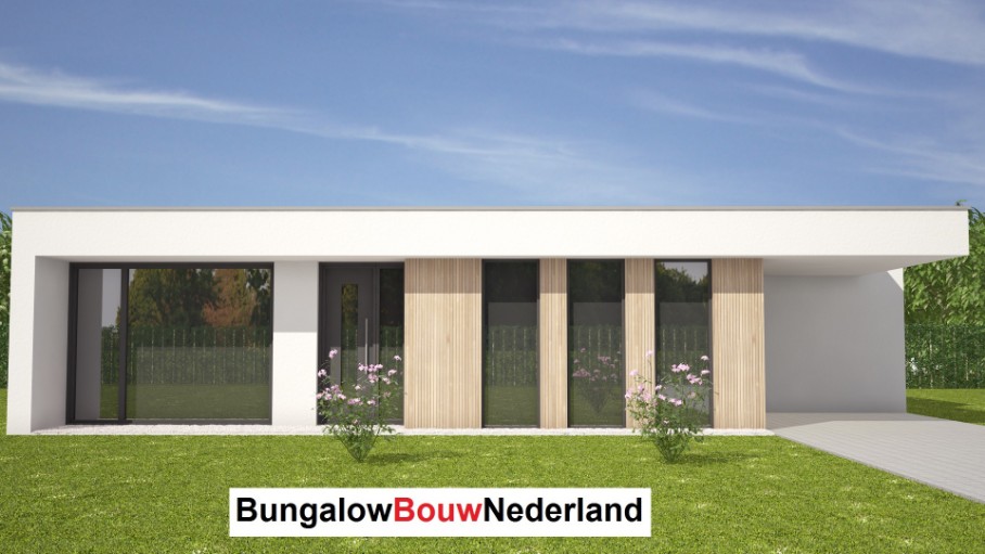 Bungalow Nederland L107 levensloopbestendig  staalframe  bouwconstructie enegieneutaal 