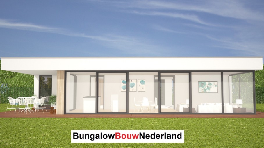 Bungalow Nederland L107 levensloopbestendig  staalframe  bouwconstructie enegieneutaal 