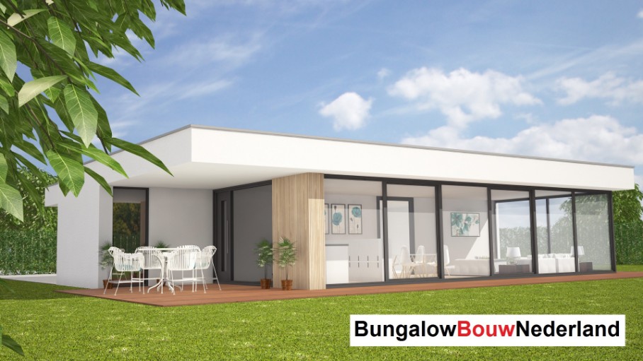 Bungalow Nederland L107 levensloopbestendig  staalframe  bouwconstructie enegieneutaal 