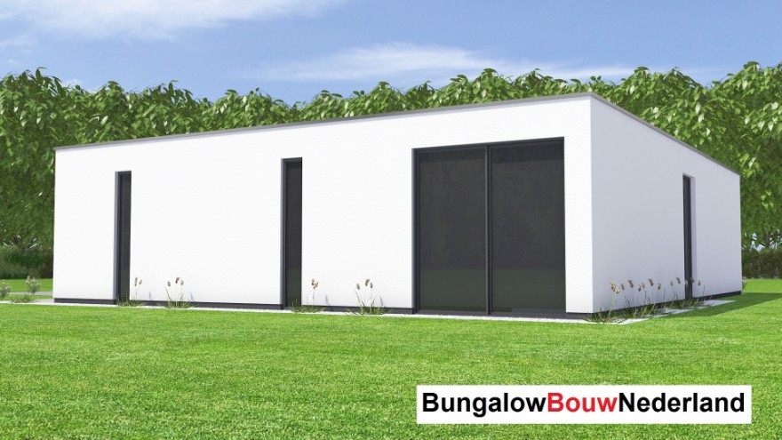 Bungalow bouwen nederland 147v2 betaalbaar en sleutelklaar in PREFAB bouw  staalframebouw