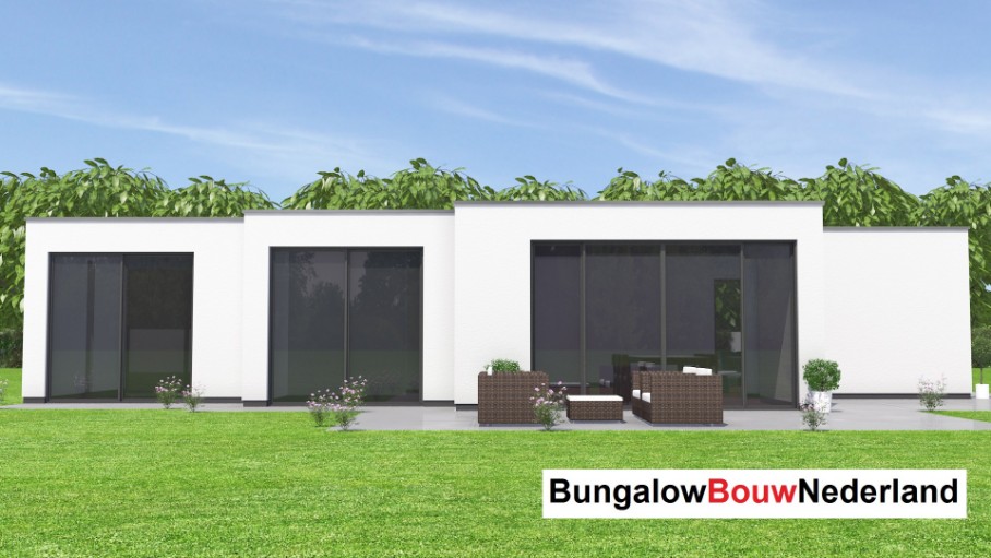 Bungalow bouwen nederland 147v2 betaalbaar en sleutelklaar in PREFAB bouw van ATLANTA MBS