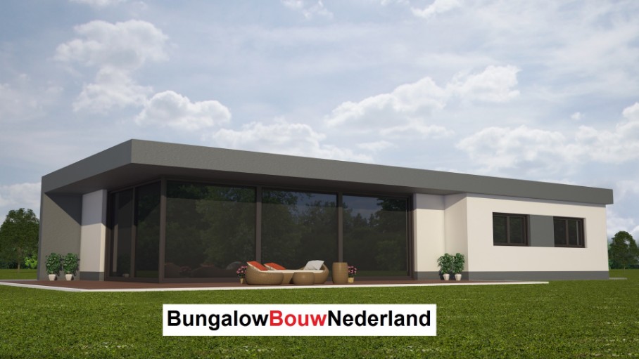 Bungalow bouwen ontwerp indeling plattegrond L77 levensloopbestendige gelijkvloerse bungalow