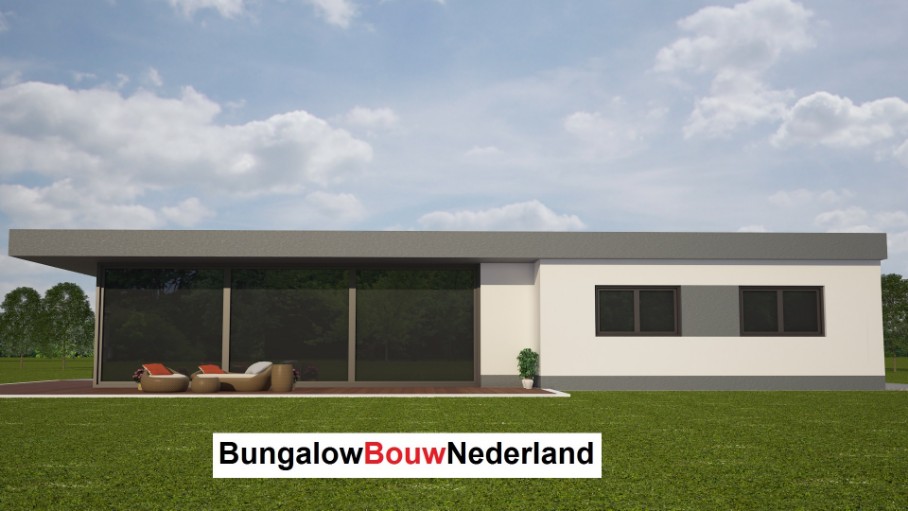 Bungalow bouwen ontwerp indeling plattegrond L77 levensloopbestendige gelijkvloerse bungalow