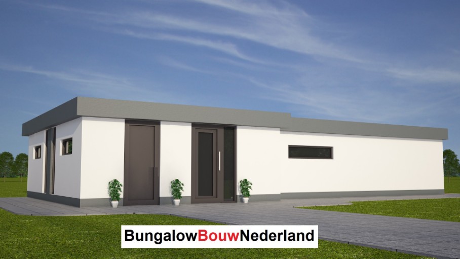 Bungalow bouwen ontwerp indeling plattegrond L77 levensloopbestendige gelijkvloerse bungalow