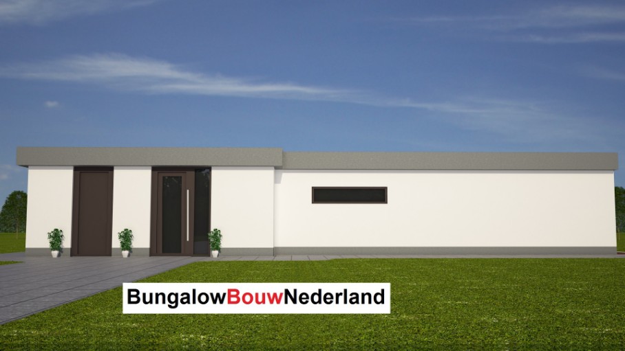 Bungalow bouwen ontwerp indeling plattegrond L77 levensloopbestendige gelijkvloerse bungalow