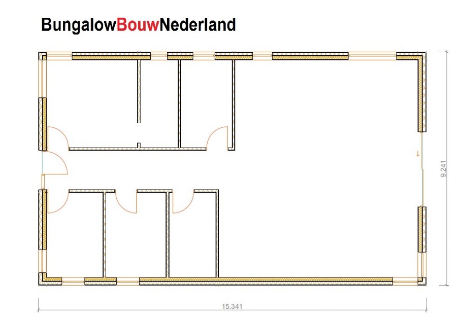 BungalowBouwNederland L123 staalframebouw levensloopbestendige woning BungalowBouwNederland L123 staalframebouw levensloopbestendige woning