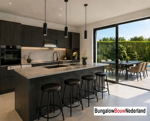 BungalowBouwNederland woning met plat dak 1 verdieping alles op begane grond Interieurfoto