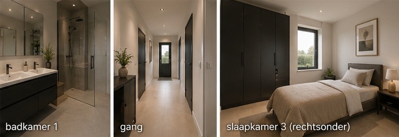 Bungalow Bouw Nederland ontwerp L 198 3 slaapkamers 2 badkamers