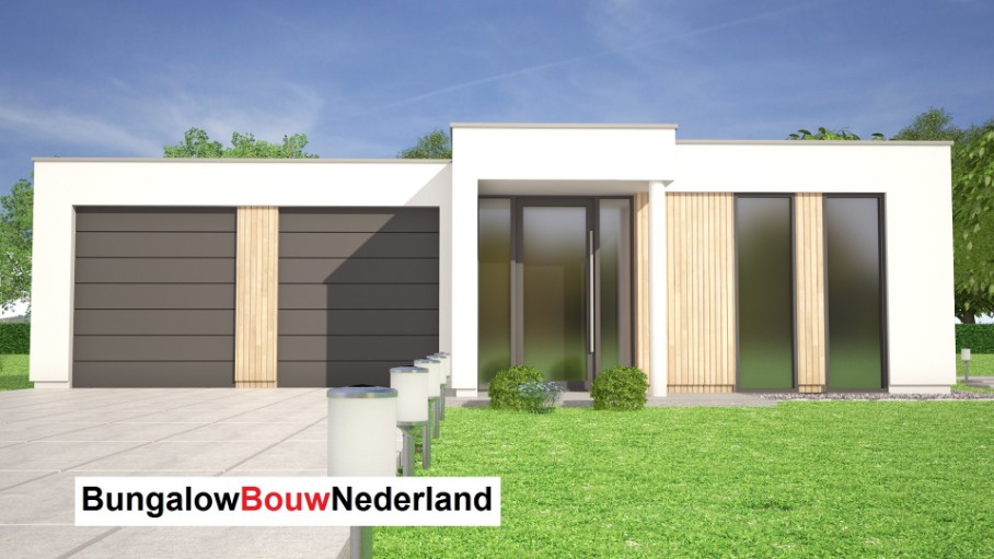 BungalowBouwNederland type 144 modern levensloopbestendig veel glas ATLANTA MBS Staalframebouw