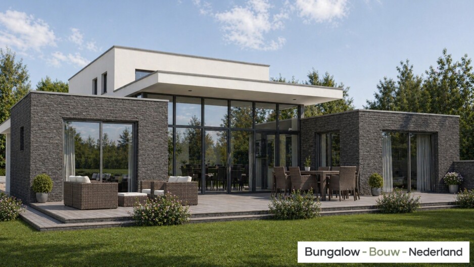 Bungalowbouwnederland H301  levensloopbestendige woning gelijkvloerse bungalow architectuur  