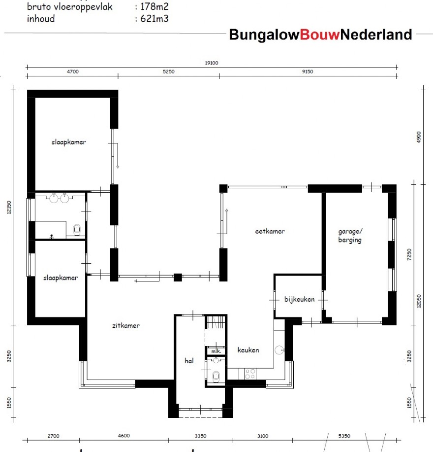 BungalowBouwNederland type levensloopbestendig L192 energiearme circulaire bouwmethode