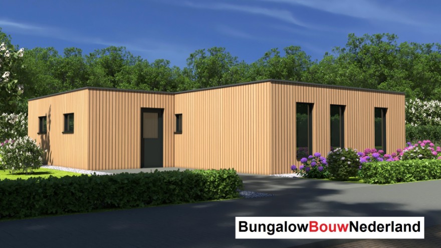 Bungalowbouw Nederland B185 v1 levensloopbestendige woning plat dak  onderhoudsarm