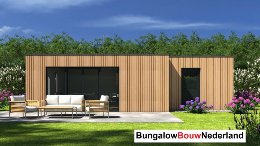Bungalowbouw Nederland B185 v1 levensloopbestendige woning plat dak  onderhoudsarm