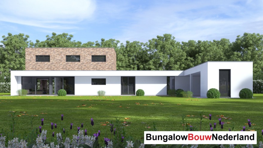 Bungalowbouw Nederland H388 moderne kubistische levensloopbestendige woning Staalframebouw Bungalowbouw Nederland H388 moderne kubistische levensloopbestendige woning Staalframebouw