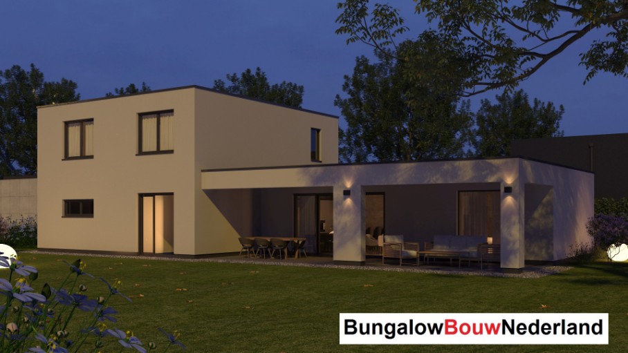 Bungalowbouw Nederland H389 ATLANTA MBS staalframebouw moderne levensloopbestendige woning 