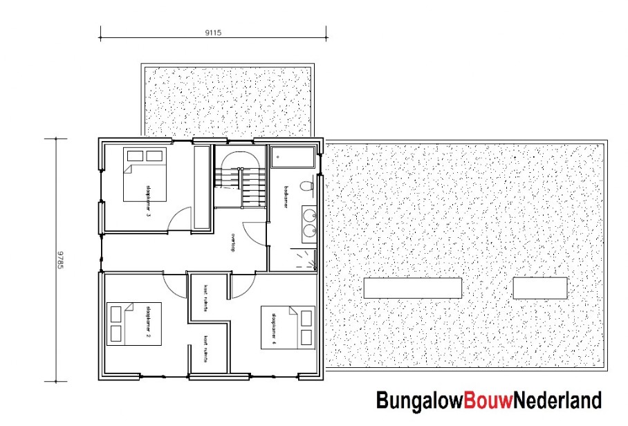 Bungalowbouw Nederland H389 ATLANTA MBS staalframebouw moderne levensloopbestendige woning 