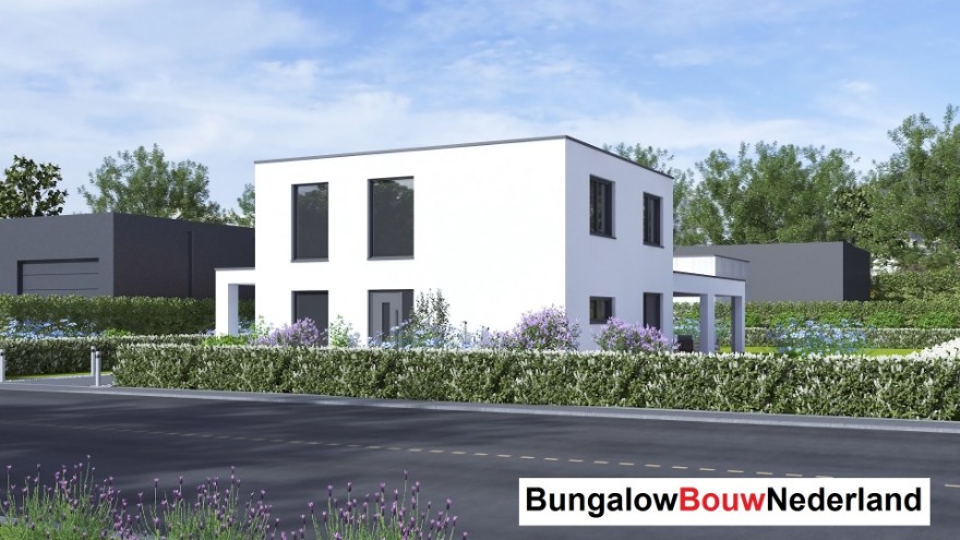 Bungalowbouw Nederland H389 staalframebouw moderne levensloopbestendige woning 
