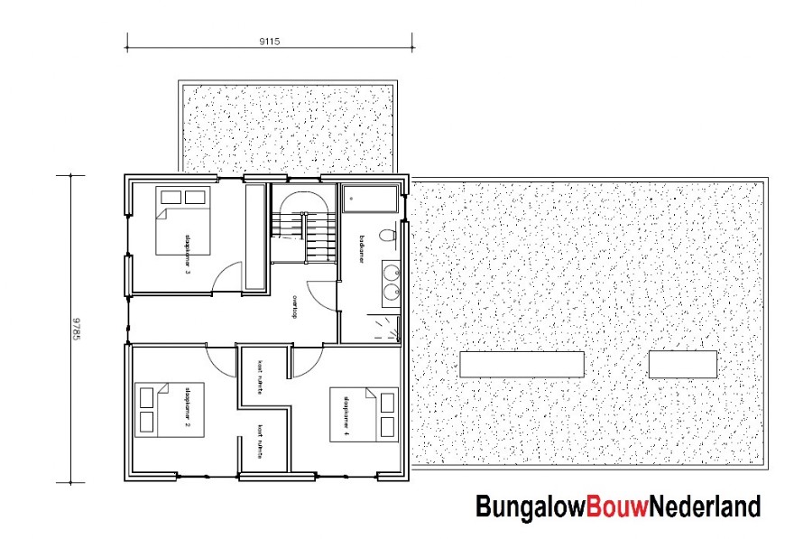 Bungalowbouw Nederland H389 staalframebouw moderne levensloopbestendige woning 