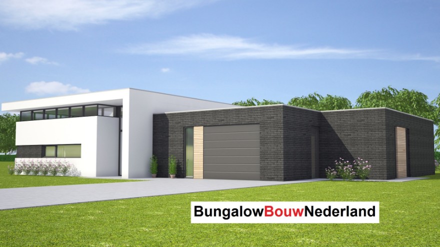 Bungalowbouw-Nederland L143 levensloopbestendig verhoogde woonkamer staalframebouw Bungalowbouw-Nederland L143 levensloopbestendig verhoogde woonkamer staalframebouw