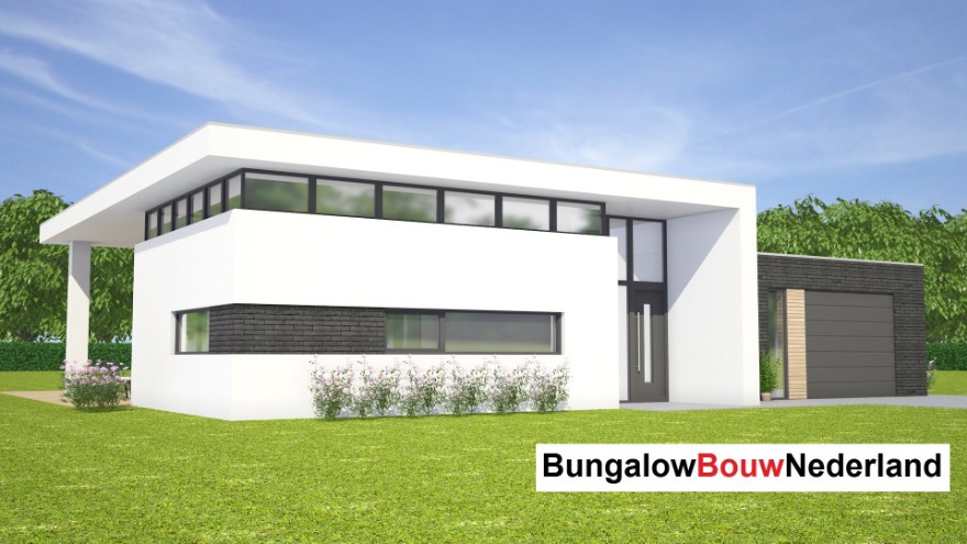 Bungalowbouw-Nederland L143 levensloopbestendig verhoogde woonkamer staalframebouw Bungalowbouw-Nederland L143 levensloopbestendig verhoogde woonkamer staalframebouw