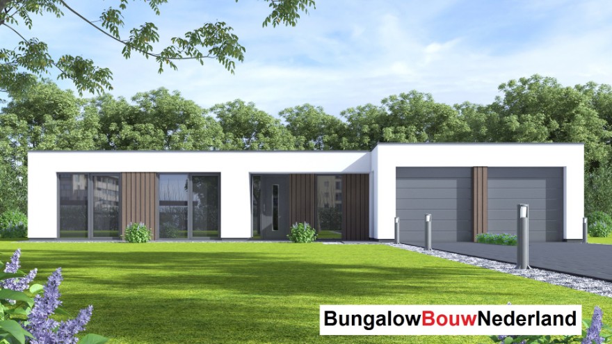 Bungalowbouw Nederland L169 levensloopwoning plat dak 3 drie 4 vier slaapkamers staalframebouw nederland Bungalowbouw Nederland L169 levensloopwoning plat dak 3 drie 4 vier slaapkamers staalframebouw nederland