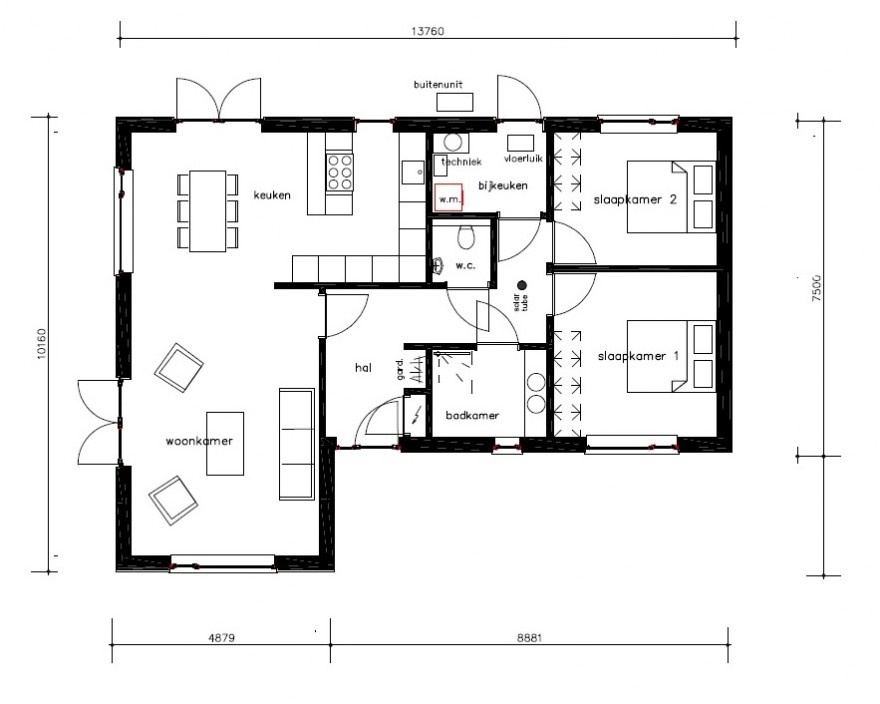 Bungalowbouw Nederland L180 plat dak levensloopbestendig energieneutraal onderhoudsarm