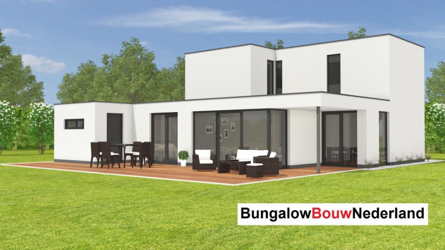 Bungalowbouw Nederland M374 v1 levensloopbestendig alles benenden Staalframebouw Bungalowbouw Nederland M374 v1 levensloopbestendig alles benenden Staalframebouw