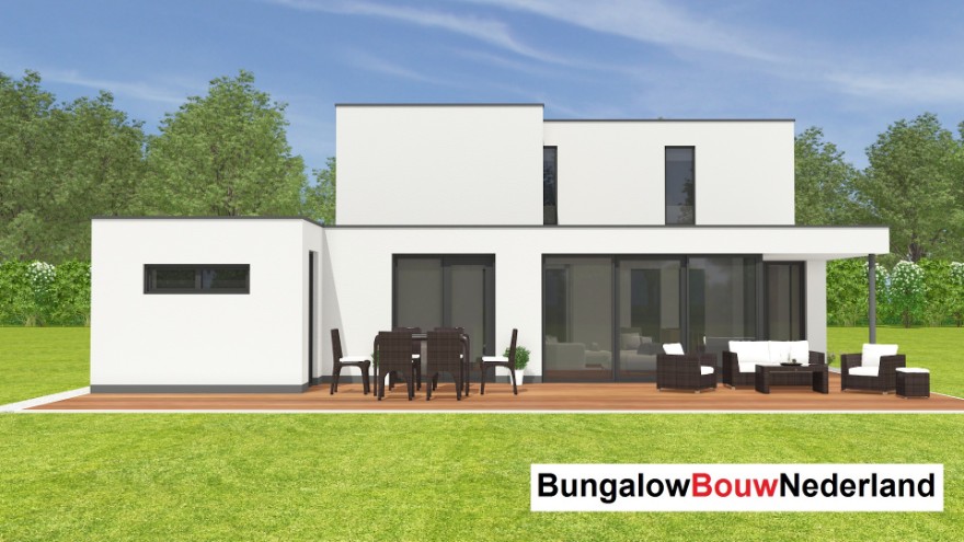 Bungalowbouw Nederland M374 v1 levensloopbestendig alles benenden Staalframebouw Bungalowbouw Nederland M374 v1 levensloopbestendig alles benenden Staalframebouw
