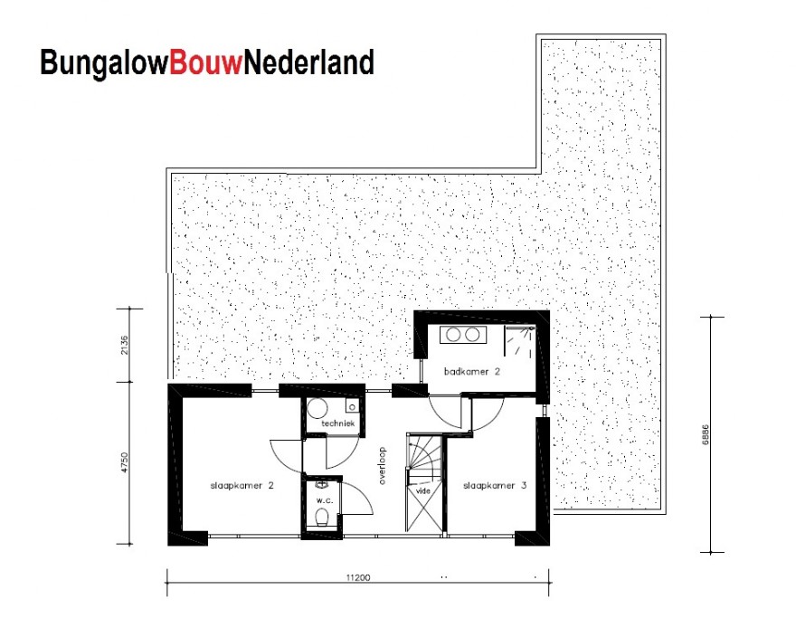 Bungalowbouw Nederland M374 v1 levensloopbestendig alles benenden Staalframebouw Bungalowbouw Nederland M374 v1 levensloopbestendig alles benenden Staalframebouw