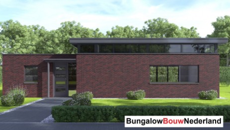 Bungalowbouw Nederland ontwerp B179 veel licht en verhoogde woonkamer staalframe ATLANTA