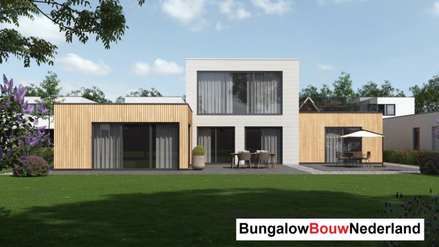 Bungalowbouw Nederland ontwerp type H 401 modern energiearm ciculair bouwsysteem Bungalowbouw Nederland ontwerp type H 401 modern energiearm ciculair bouwsysteem