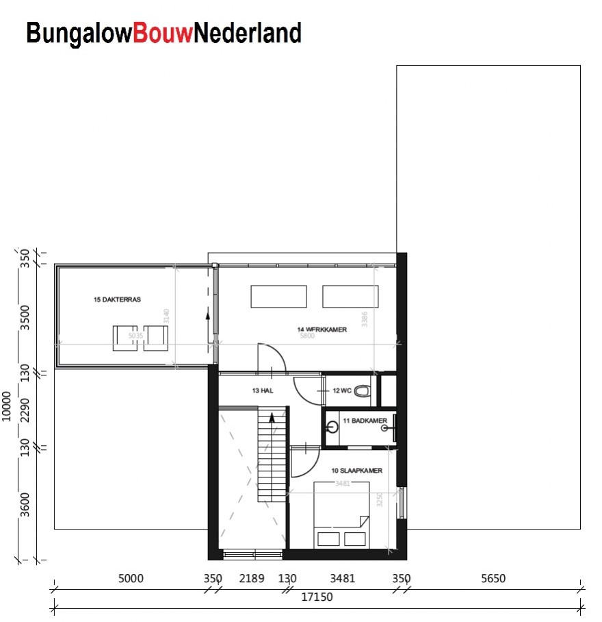 Bungalowbouw Nederland ontwerp type H 401 modern energiearm ciculair bouwsysteem Bungalowbouw Nederland ontwerp type H 401 modern energiearm ciculair bouwsysteem
