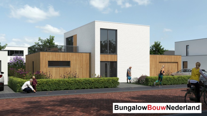 Bungalowbouw Nederland ontwerp type H 401 modern energiearm ciculair bouwsysteem Bungalowbouw Nederland ontwerp type H 401 modern energiearm ciculair bouwsysteem