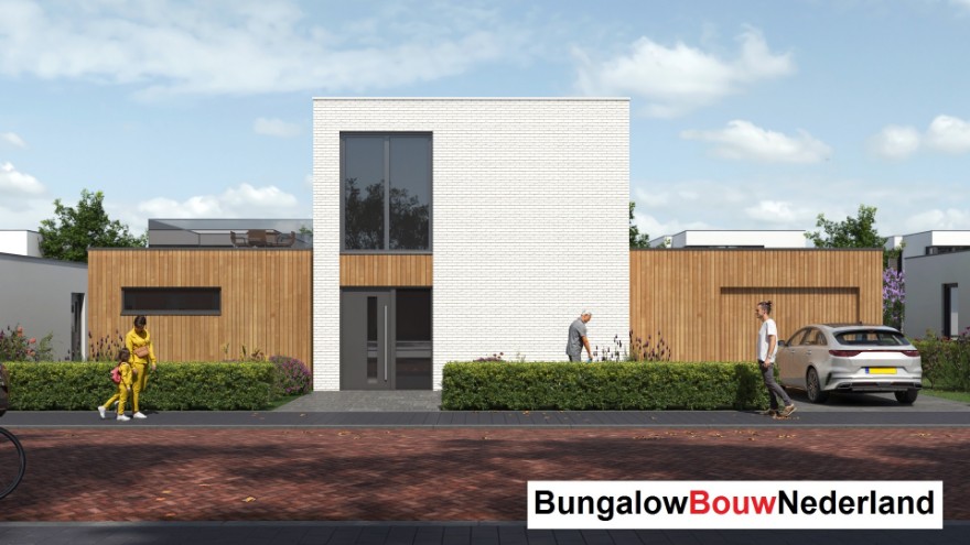 Bungalowbouw Nederland ontwerp type H 401 modern energiearm ciculair bouwsysteem Bungalowbouw Nederland ontwerp type H 401 modern energiearm ciculair bouwsysteem